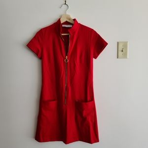 Red Amanda Uprichard retro-inspired dress (size S)